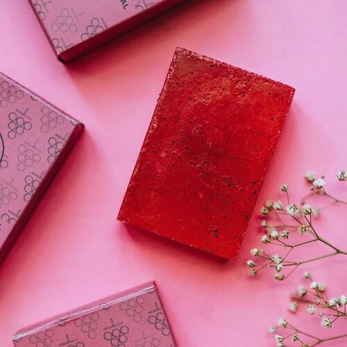 Homemade Hibiscus Soap