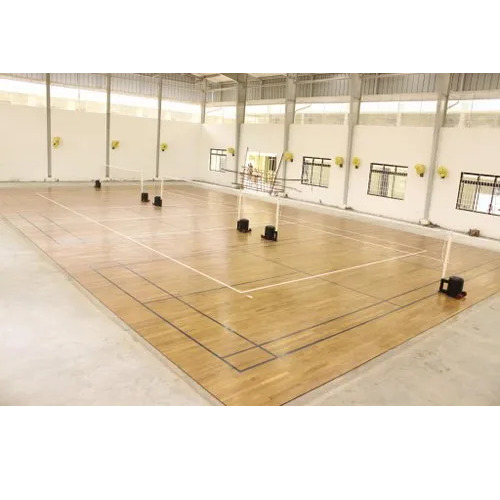 Indoor Wooden Badminton Court
