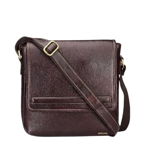 Men Brown Genuine Leather Messenger Bag