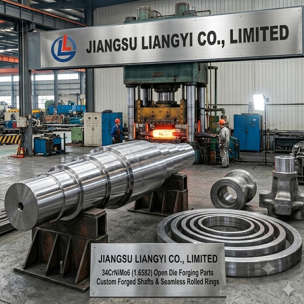 34Crnimo6 1.6582 Aisi 4340 High-Strength Forgings For Oil And Gas Power Mining Marine Crank Gear Shafts Connecting Rods Rings Fasteners - Color: Silver-Grey