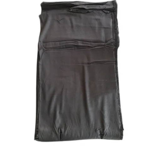 Black Plain Rayon Fabric - Width: 52 Inch
