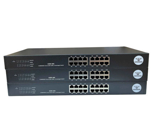 E300-16 Commando Scout E300 16x100m Ethernet Unmanaged Switch