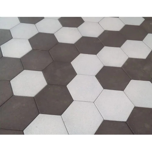 Gym Hexagon Rubber Tiles