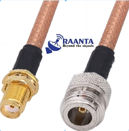 High-Performance RG-142 Low Loss SMA Female to N-Type Female RF Coaxial Cable Assembly