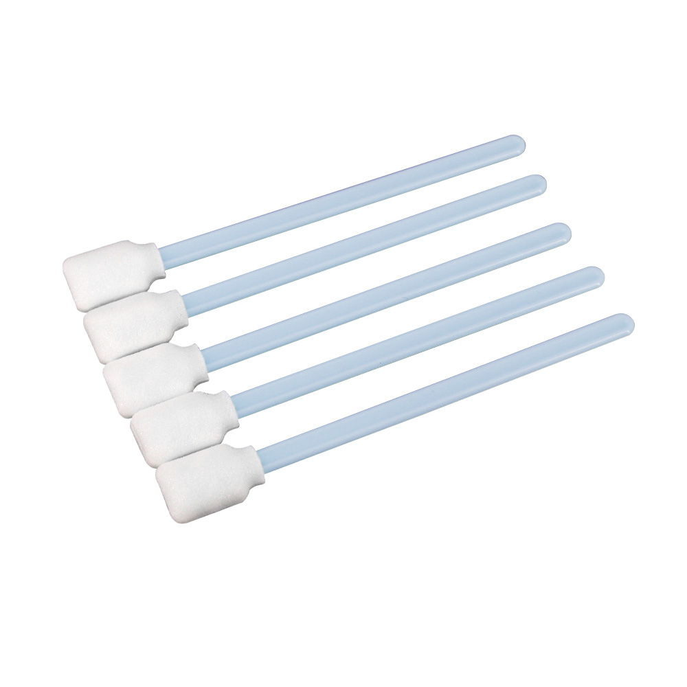 Medical Instruments Cleaning Foam Lint Free Swab With Large Rectangular Head - Color: Blue