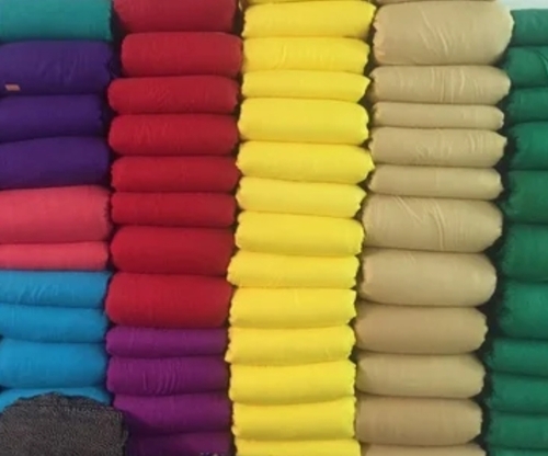 Rayon Plain Dyed Fabric - Color: Many Color