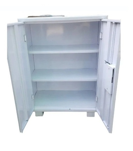 White Mild Steel Mini Cupboard