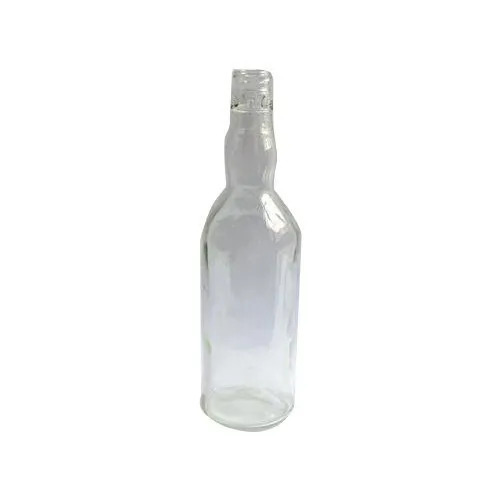 Boston Round Glass Bottle - Color: Transparent