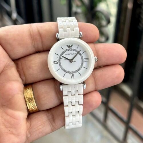 Emporio Armani Watch For Ladies - Color: White