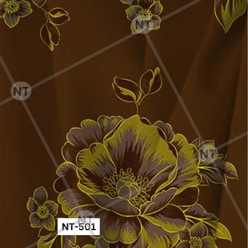 Floral Print Polyester Warp Knit Fabric