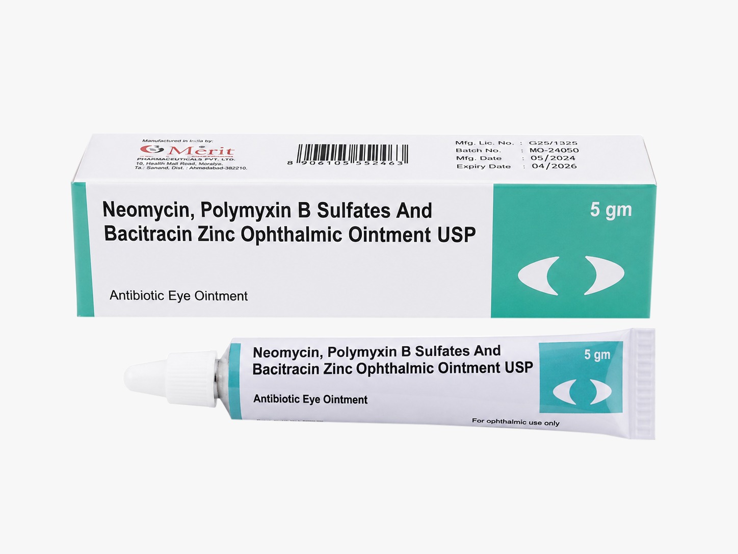 Neomycin Polymyxin B Sulfates And Bacitracin Zinc Ophthalmic Ointment - Life Span: 36 Months