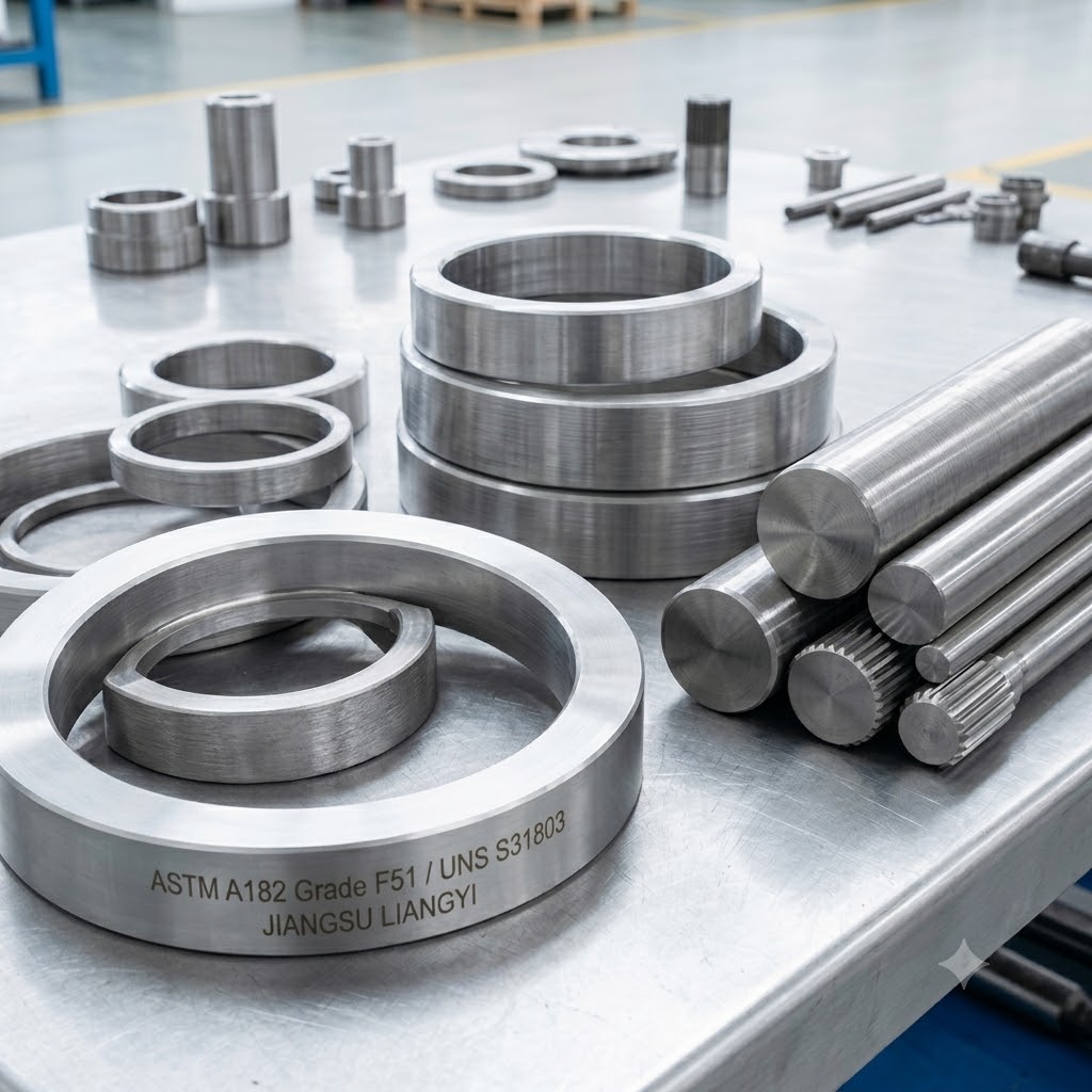 A182 F51 Uns S31803 Duplex 2205 Forgings For Oil Gas Petrochemical Marine Flanges Fittings Valves Pump Shafts Rings - Application: Chemical