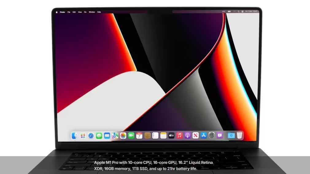 Apple MacBook Pro 16 Inch A2485 M1 Pro 16GB RAM 1TB SSD Laptop (2021)