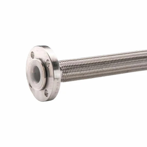 Silver Ss Braided Ptfe Hose