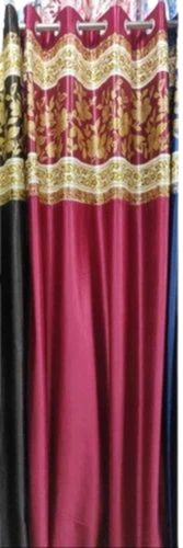Pink Color Polyester Door Curtain