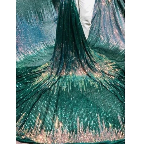 Shaded Sequin Fabrics On Power Net