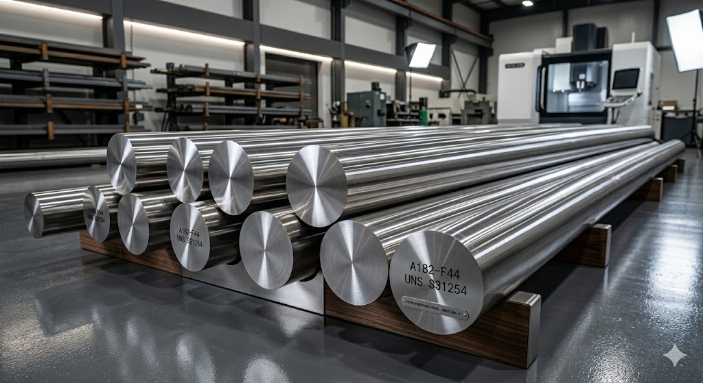 254 Smo A182 F44 Uns S31254 6Mo Super-Austenitic Forgings For Seawater Desalination Chemical Flanges Valve Bodies Pump Shafts Tube Sheets And Rings - Color: Silver