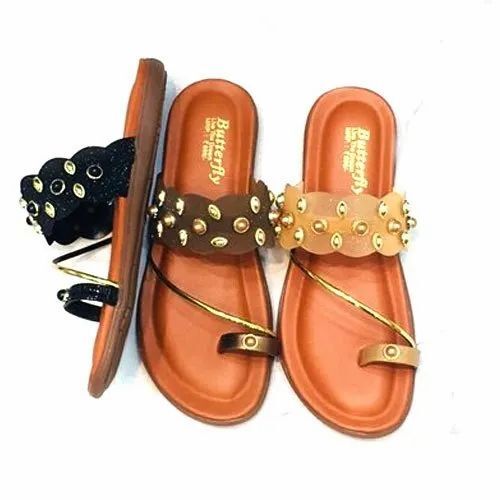 Ladies Party Wear Flat Slipper