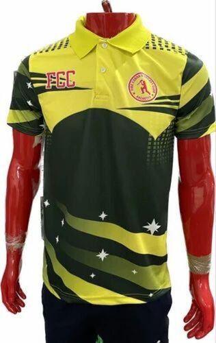 Men Polo Neck Polyester Sublimation T Shirt