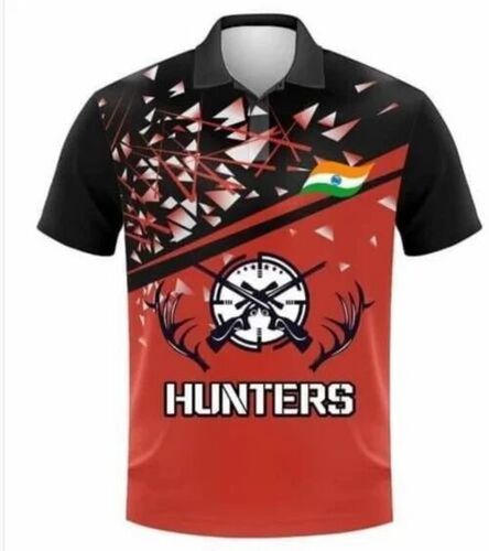 Men Red Sublimation Polyester T Shirt