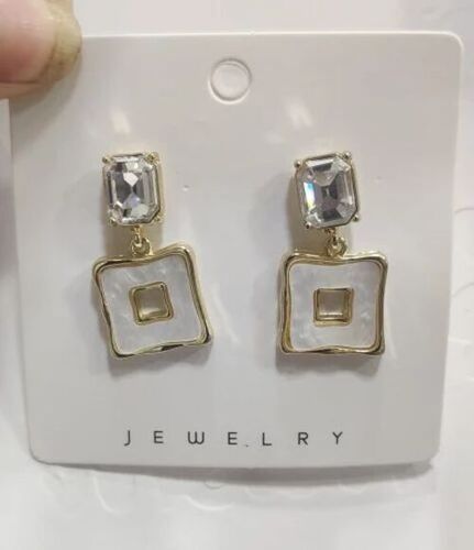 Square Stone Earrings