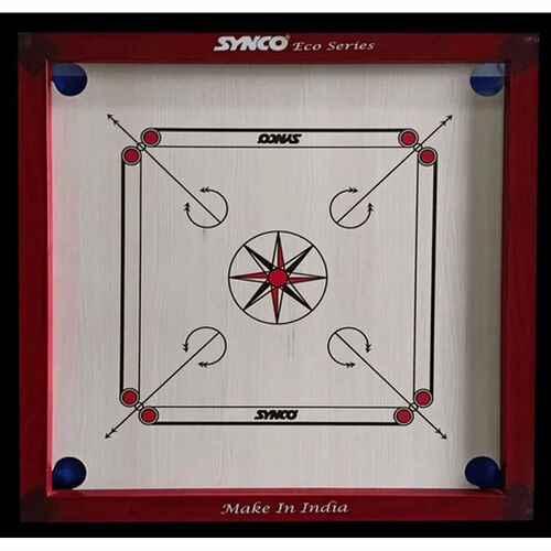 Synco Eco 33x33 Inch Light Weight Full Size Carrom Board