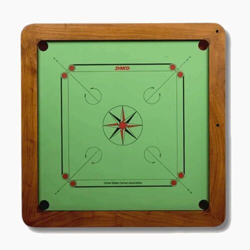 Synco Green Champion Genius Full Size Carrom Board