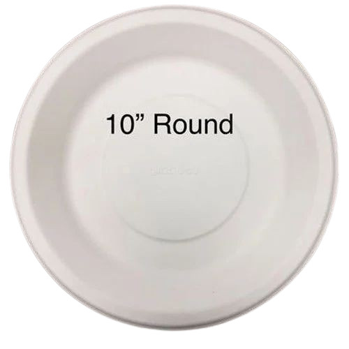 10 Inch Sugarcane Bagasse Plate