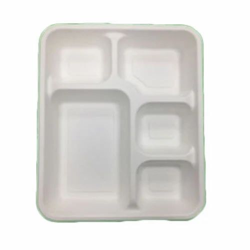 5 Compartment Disposable Plate