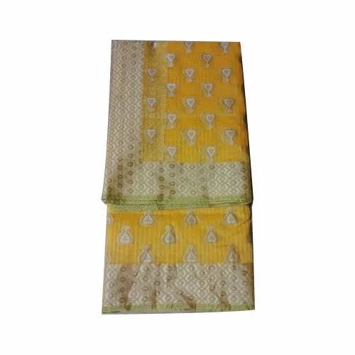 Designer Cotton Silk Sarees - Color: Yellow