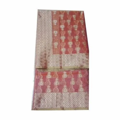 Embroidered Silk Cotton Sarees - Color: Pink