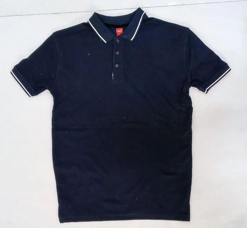 Polyester Mens Blue T Shirts