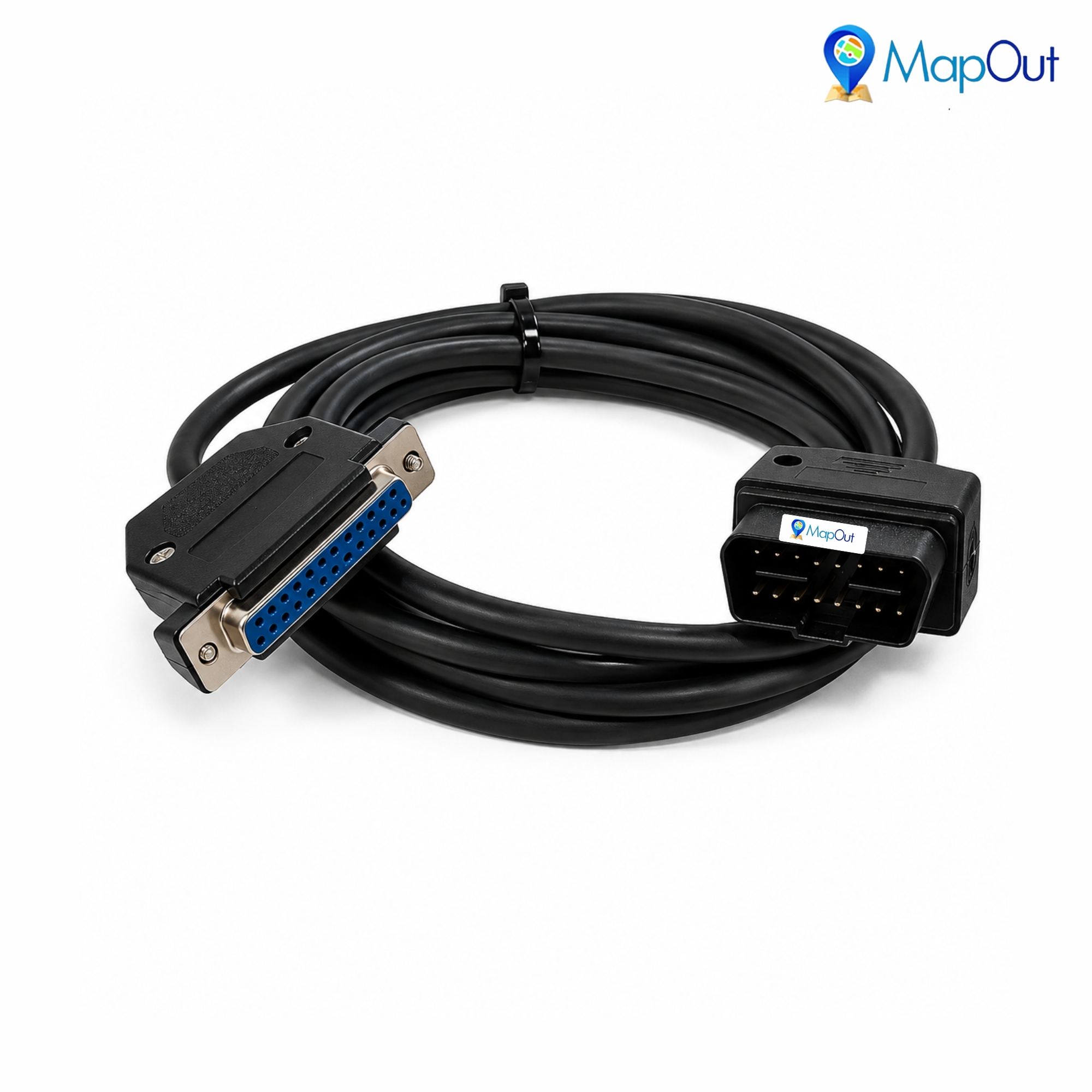 Smpl003 Ashok Leyland Obd-Ll 16 Pin Male To Db-25 Female Bs4 Vdo Flashtool Diagnostic Cable For Trucks And Buses