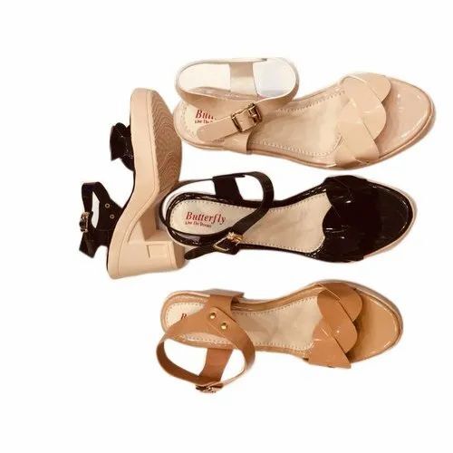 Women Party Wear Sandal - PU Material, Size 6-11, Multi Color, Medium Heel, Lightweight, Durable, Fine Finished
