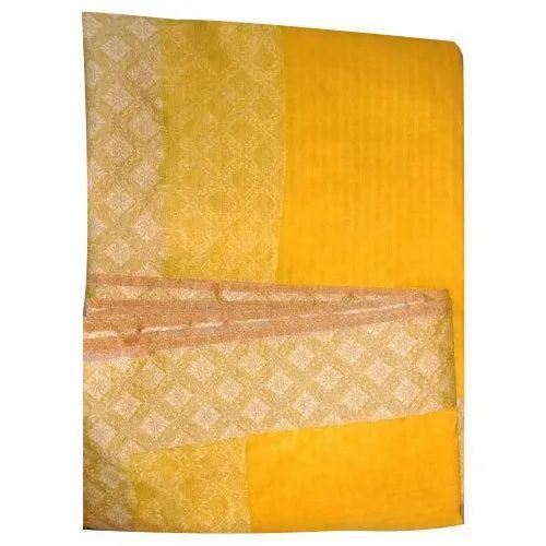 Yellow Color Silk Cotton Sarees
