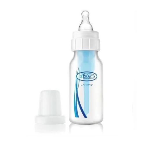Dr Browns Feeding Narrow Neck Bottle 240ml Blue