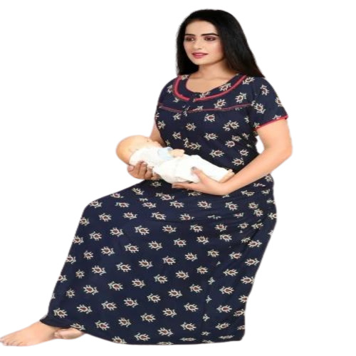 Ladies Blue Cotton Nighties