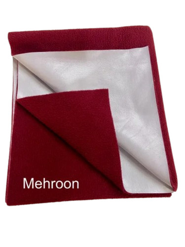 Maroon Plain Baby Dry Sheet 