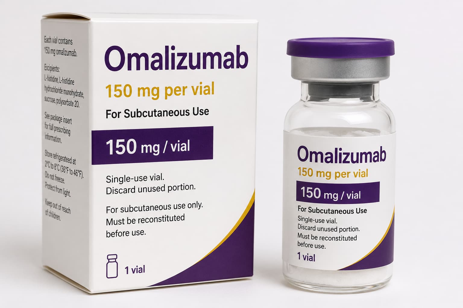 Omalizumab 150Mg Per Vial - Dosage Form: Liquid