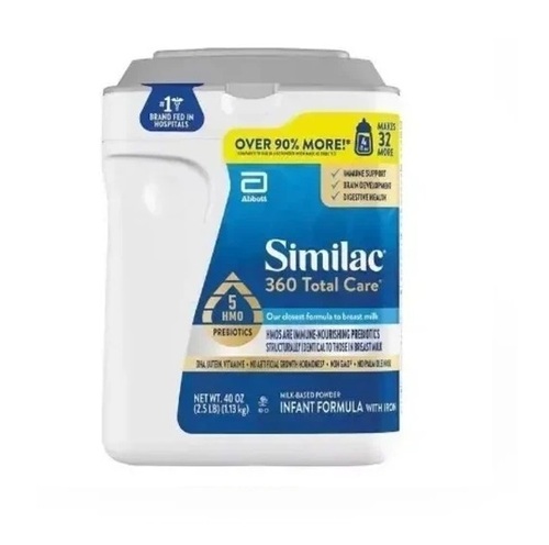 Similac 360 Total Care Milk Based Powder Infant Formula 1.13kg 40oz