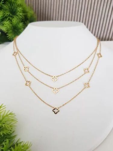Stainless Steel Gold Plated Chain Pendant