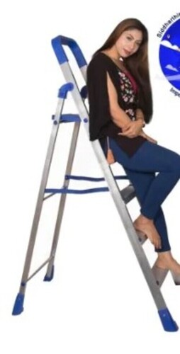 3 Step Heavy Duty Metal Household Ladder
