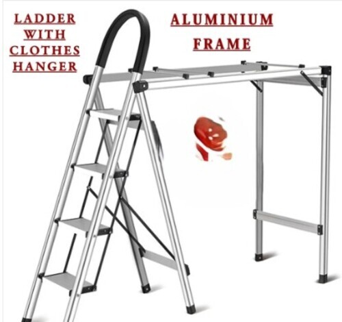 6 Step Clothes Hanger Aluminium Household Ladder