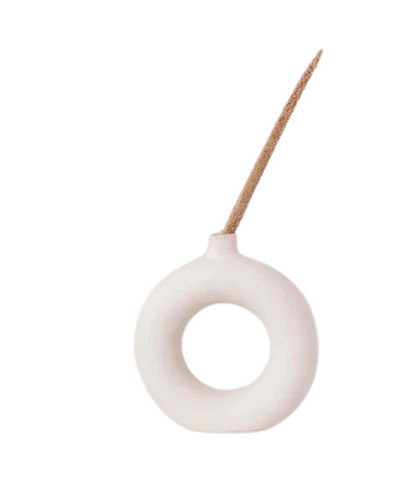 Home Decor Ceramic Flower Vase - Color: White