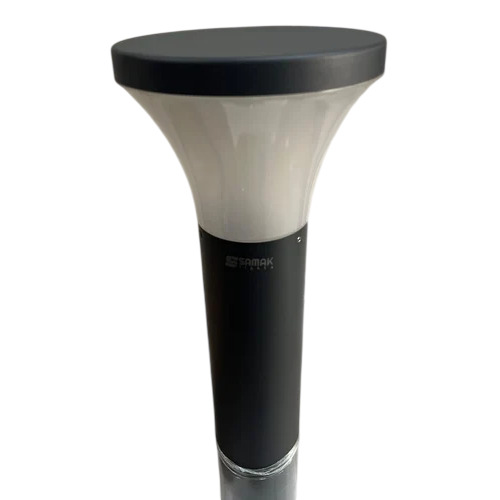 Outdoor Bollard Gate Lamp - Color: Black And Wihte