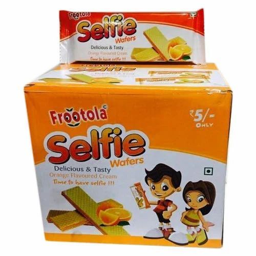 Selfie Orange Flavoured Wafers