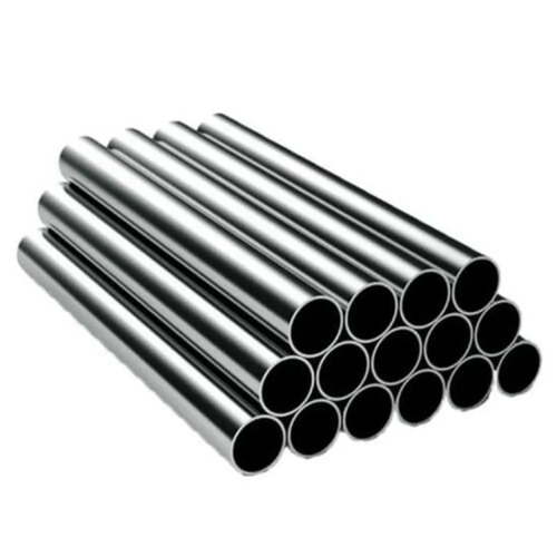Silver Round Stainless Steel Pipe