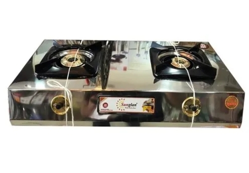 Sunglan 2 Burner Gas Stove - Material: Stainless Steel