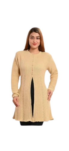 Women Plain Woolen Cardigan