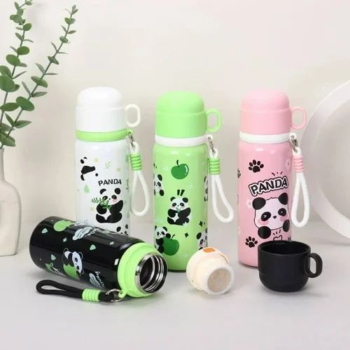 500ml Panda Insulated Water Bottle